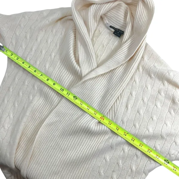 Ralph Lauren Black Label Circle Cable Knit Cardigan 100% Cashmere - Image 10