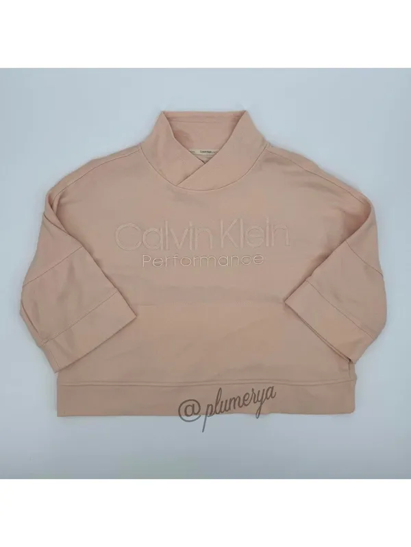 Calvin Klein Performance Women’s Mock Neck Activewear Pullover Sweater Size M - Image 3