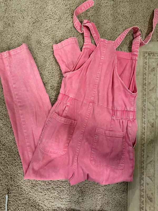 Skies Are Blue Pink overalls - Image 3