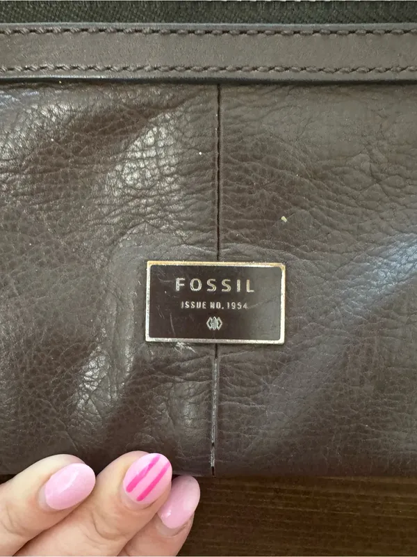 Fossil dawson leather crossbody - Image 2