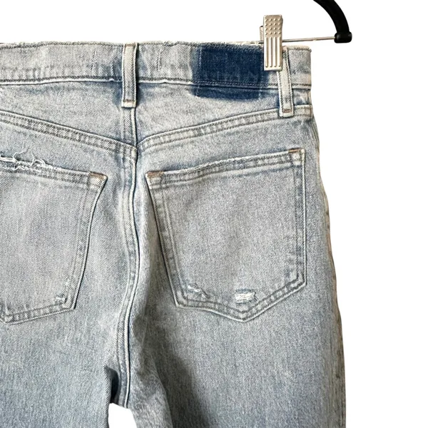 ABERCROMBIE & FITCH Ultra High Rise 90s‎ Straight Denim 26/2R - Image 5