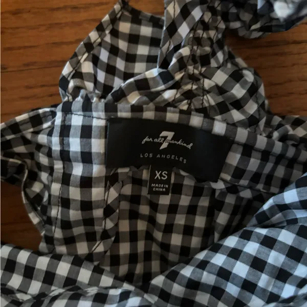 7 for all Mankind Plaid Dress - Image 2
