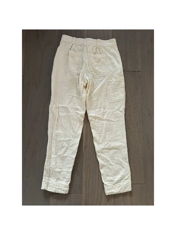 Old Navy Beige Linen Gauze Pants Size 0 - Image 8