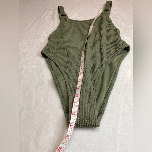 AERIE Crinkle Cheeky One Piece Bathing Suit Swimming NWT Women’s S - Image 4