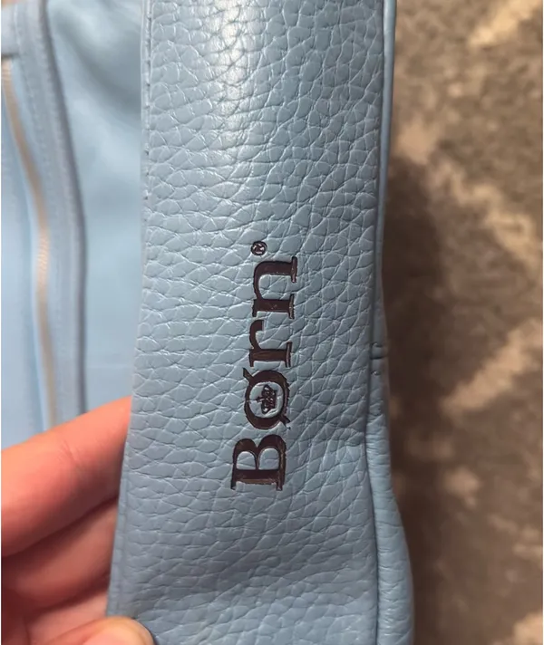 Vintage Leather Purse Blue - Image 2