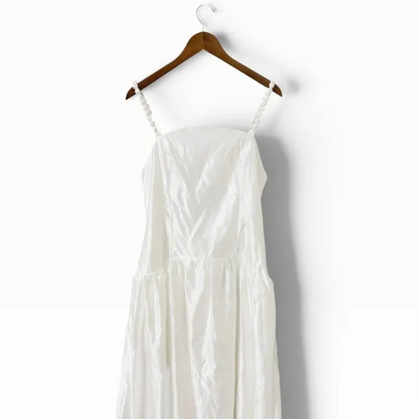 Lulus Modern Adoration White Satin Backless Lace-Up Maxi Dress size XL NWT - Image 6