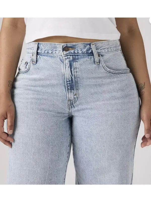 Levi's 31x30 Premium Baggy Dad Women's Jeans Fan Fare Light Wash - Image 5