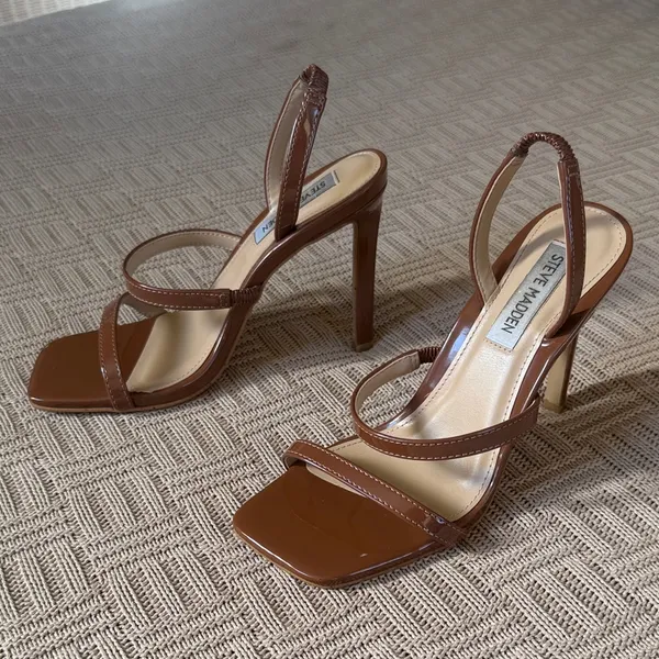 Steve Madden Brown Strappy Heels - Image 5