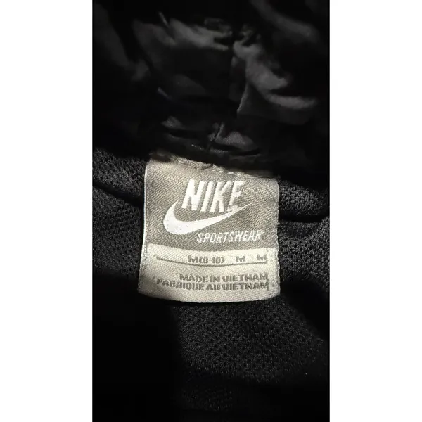 Nike Sportswear Womens Black Running Shorts Grey Trim Size M 8-10 vintage - Image 4