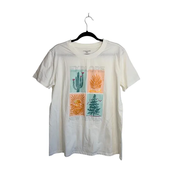 Maurices Explore New Terrains Oversized Graphic Tee Sequin Nature - Image 2