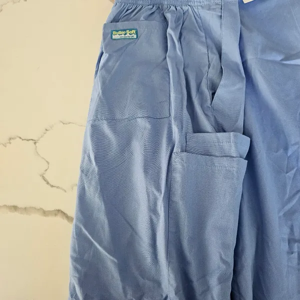 Butter-Soft Scrubs by UA Ceil Blue Drawstring Pants - NWT - Image 6