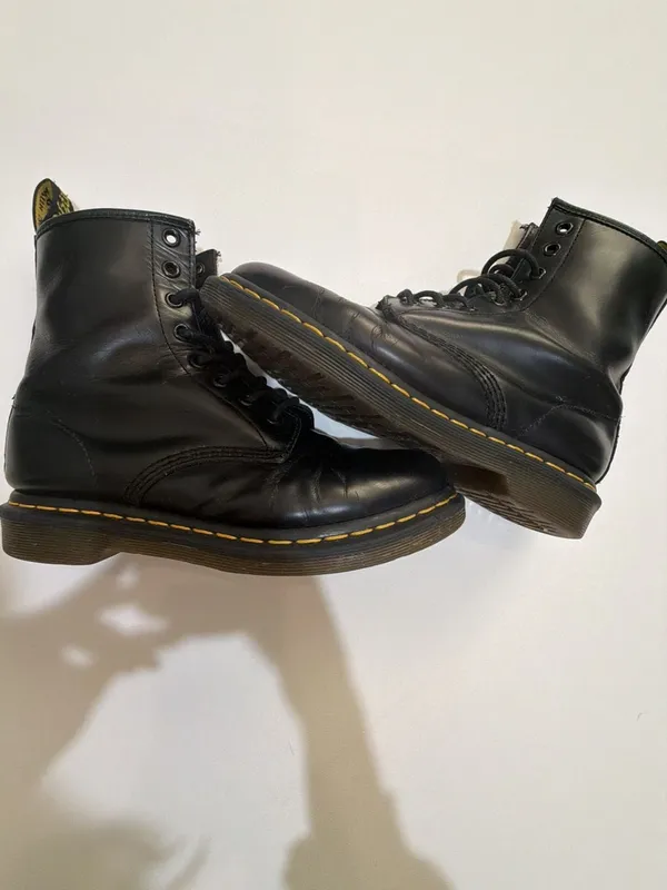 Dr. Martens 1460 Smooth Leather 8-Eye Combat Boots, Black, Women's Size 8 - Image 8