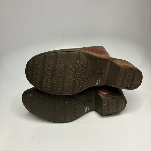 Teva Foxy Tall leather boots cognac leather size 6.5‎ - Image 11