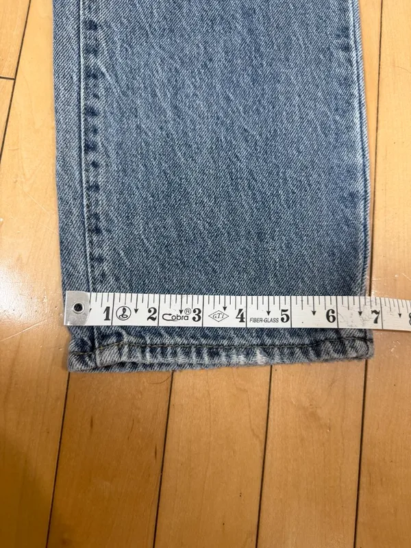 PACSUN High Rise Straight Denim Jeans Acid Wash 90's Size 26 - Image 6