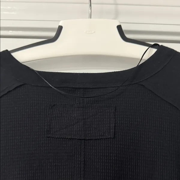 JOY LAB Black V-Neck Layered Sweatshirt - Image 7