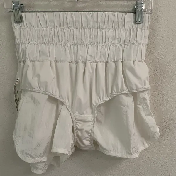 Free People Movement The Way Home Short Women's‎ S High Rise White Yoga Athletic - Image 5