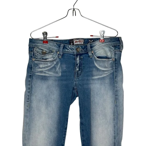 The Akoo Women's Jeans Comfort Stretch Low Rise Medium Wash Pants Sz.‎ 28 - Image 4