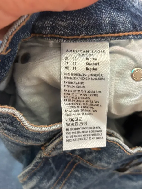 American Eagle Stretch Studded High-Waisted Stovepipe Jean - Image 8