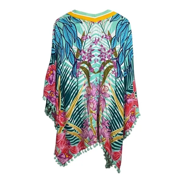 Trina Turk Terra Nostra Tassle Swim‎ Coverup/Kimono- One Size - Image 3