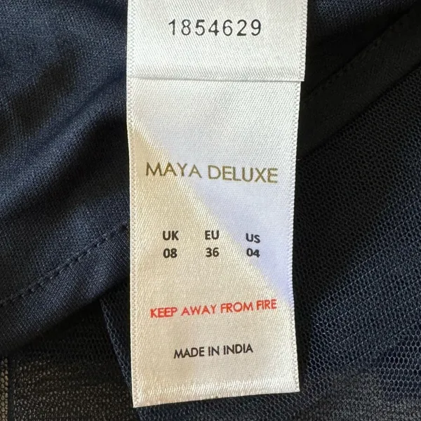 Maya Deluxe Halter Dark‎ Blue Sequin Top Tulip Skirt Midi Sleeveless Prom Dress - Image 12