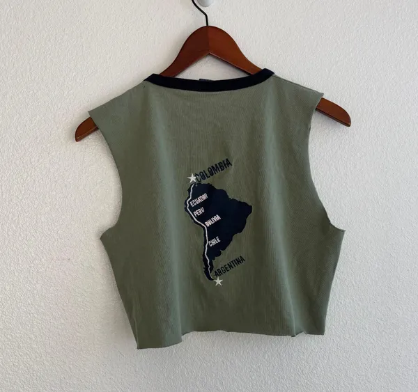 Cotton American Vintage Cropped Tank Top - Image 4