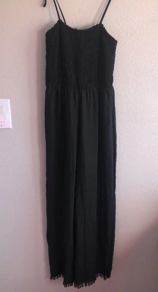 NWT first Monday black distressed hem jumpsuit - Image 2