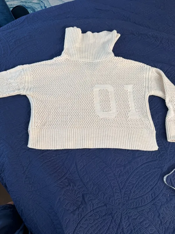 ANTHROPOLOGIE Daily Practice Half-Zip Oversized Pullover Sweater Size Small - Image 10