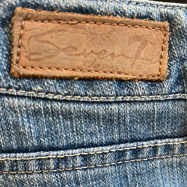 Comfy!  Jeans Flare Seven7 Womens 28 Denim - Image 12