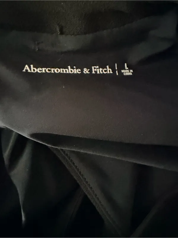 Abercrombie & Fitch Black Short-Sleeve Mini Dress - Image 3