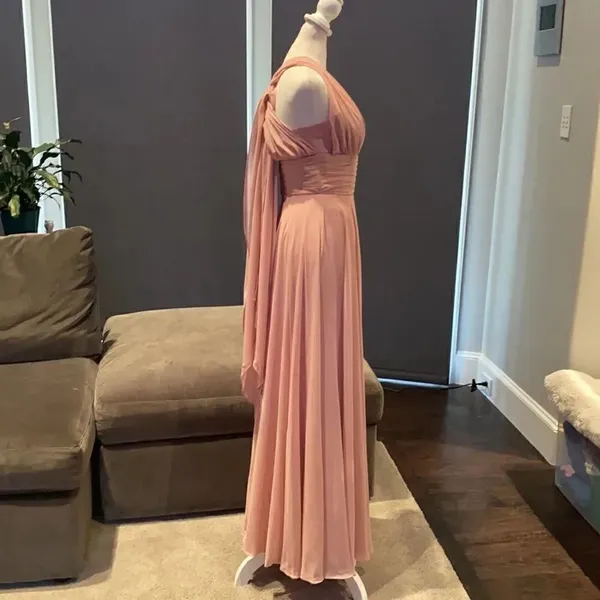 Women’s Pink Full Length Strapless Prom Party Dress S NWT **READ DESCRIPTION - Image 4