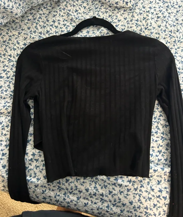 Princess Polly Black Crossover Top - Image 4