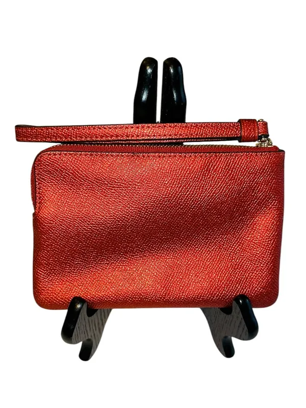 Coach Metallic Cherry Small Corner Zip Wristlet - Image 2