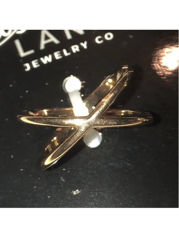 Jasmine Lane Size 7 Gold Tone Ring Set - Image 4