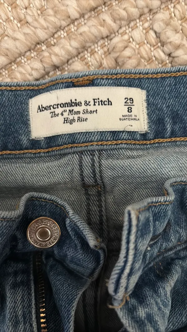 Abercrombie High-Rise 4" Mom Shorts - Image 2