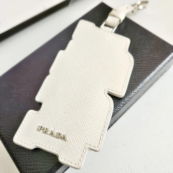 Prada Saffiano Leather Logo Trick Bag Charm - Image 3