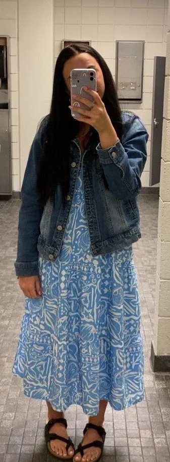 Marshalls Blue-Printed Dress - Image 3