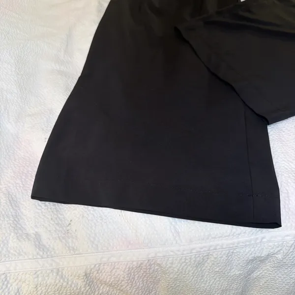 Te Verde Black Wide Leg Pleated Lightweight Pants Athleisure Sz 8 - Image 2