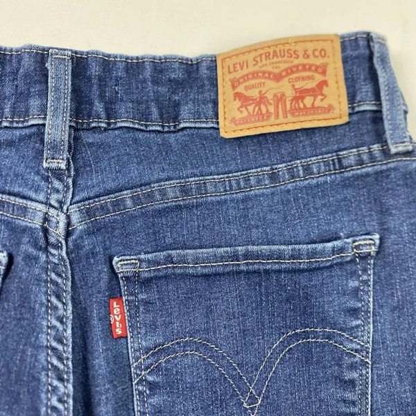 Levis Jeans Womens 28 Blue Classic Mid Rise‎ Skinny Stretch Denim Five Pocket - Image 7