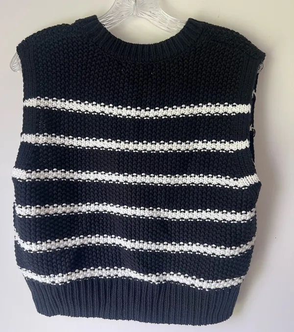Sweater Tank Top Black Size XS - Image 2