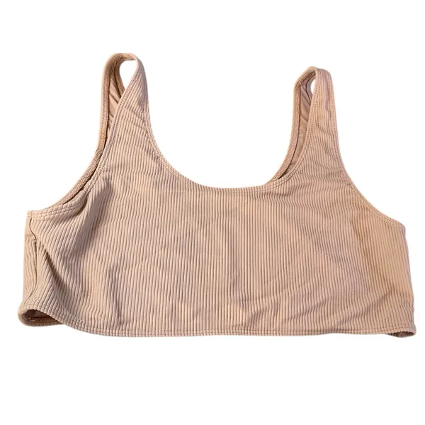 Frankies Bikinis Cherub Connor Ribbed Scoop Bikini Set ‎ Brown Taupe Size XL - Image 2