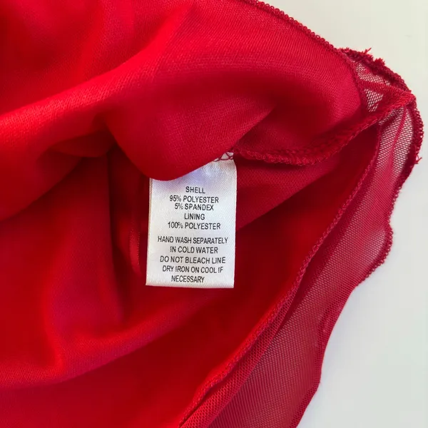 Gab & Kate Joey Red Ruched Sleeveless Top Women’s Medium NWT Romantic Coquette - Image 7