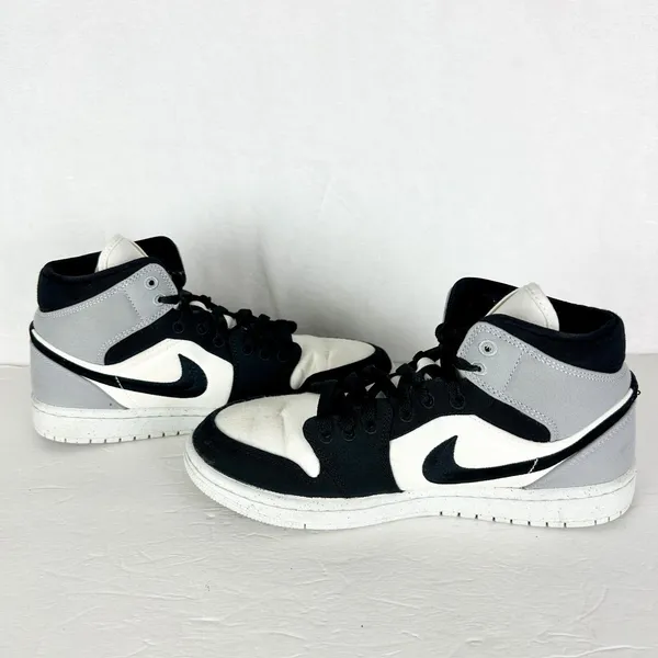 Nike Jordan 1 Mid SE Sail Light Steel Grey Size 9.5 DV0427-100 - Image 3
