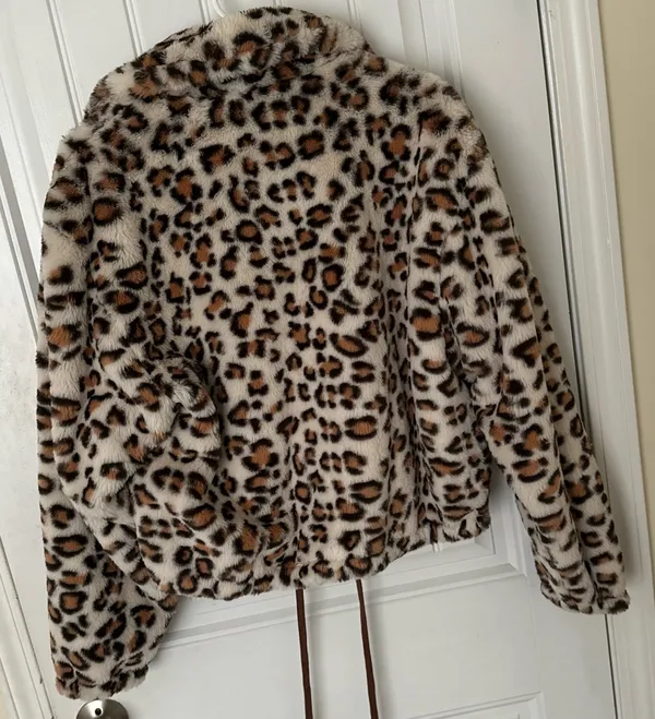 PINK Leopard Print Jacket - Image 4