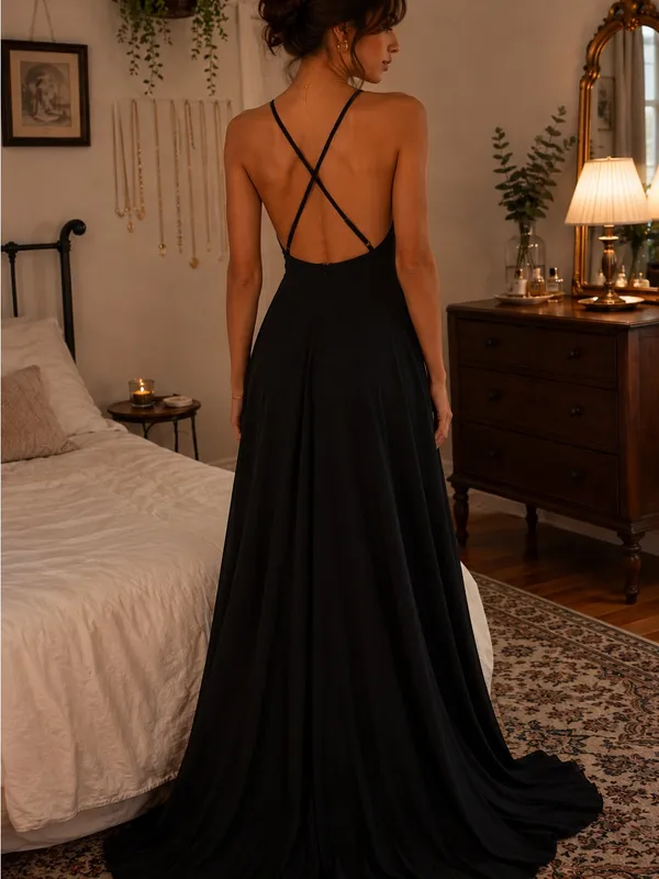 Lulus Mythical Kind of Love Black Open Back Maxi Dress - Image 2