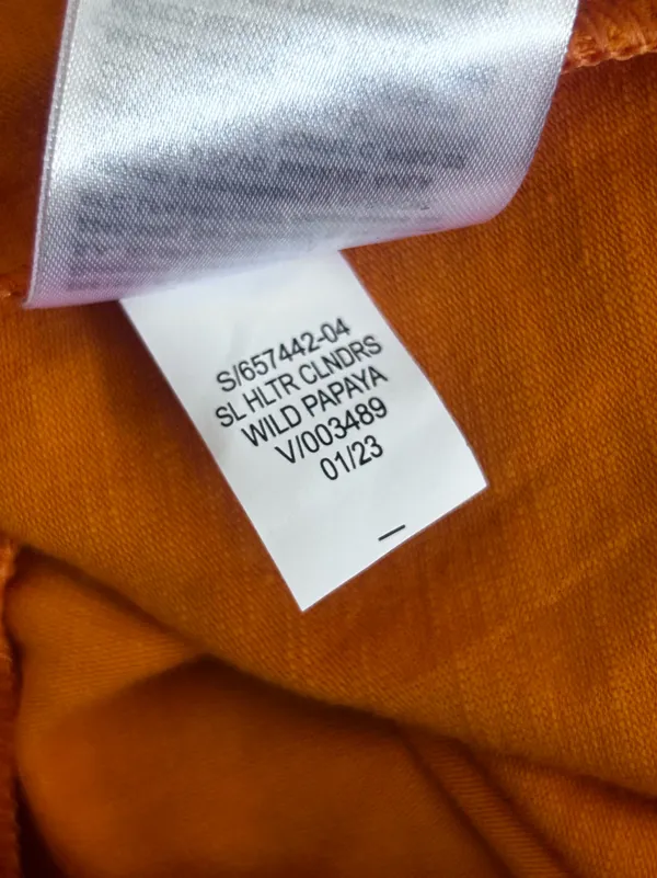 NWT Old Navy Orange Sleeveless Halter Tie Neck Open Back Midi‎ Dress Large Tall - Image 5