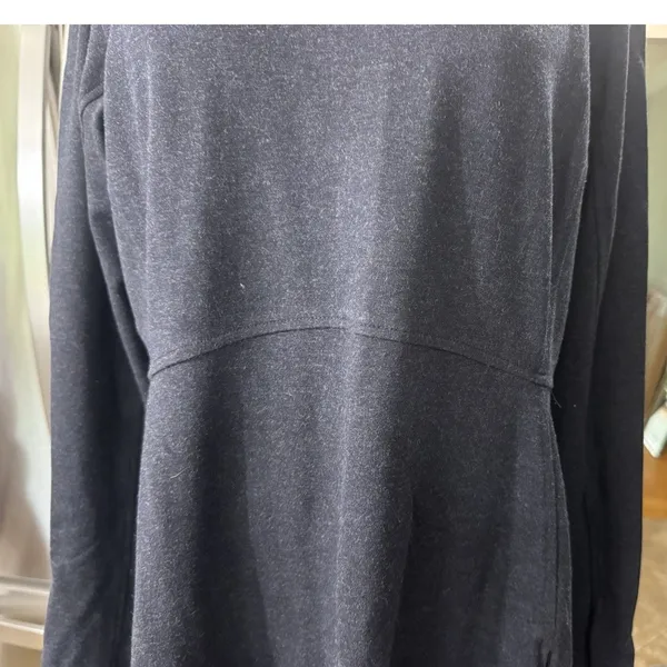 Duluth Trading Wearwithall Ponte Dress M Black Long Sleeve 4-Way Stretch pockets - Image 9