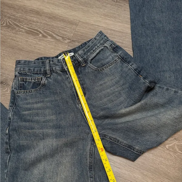 Classic Vintage Inspired Blue Women's Bellbottom Flared Bootcut Jeans - Image 3