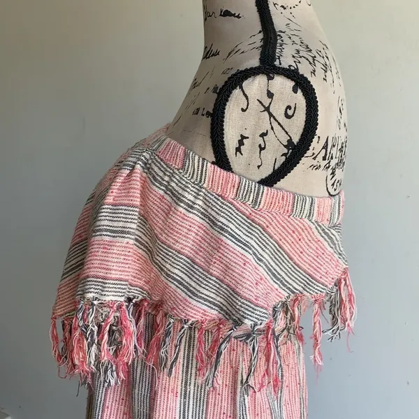Billabong Strapless Fringe Chevron Striped Mini Dress - Image 10