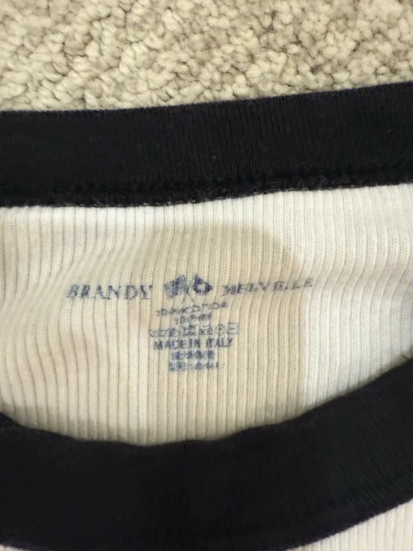 Brandy Melville Radio Silence Baby Tee - Image 2