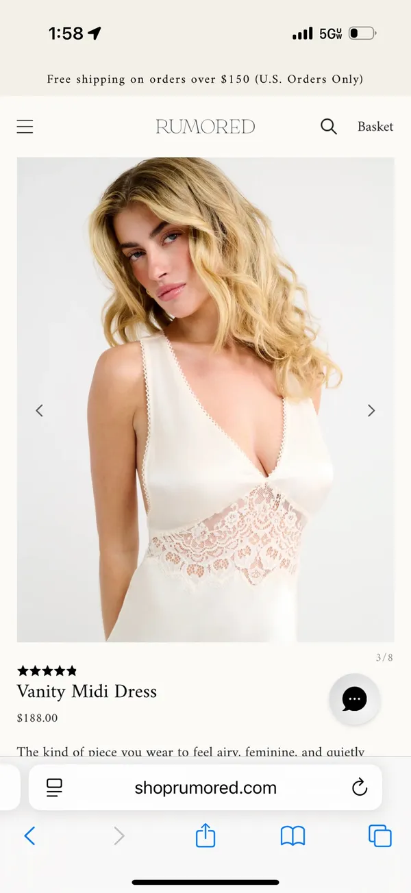 Rumored Bridal Slip Dress - Image 2